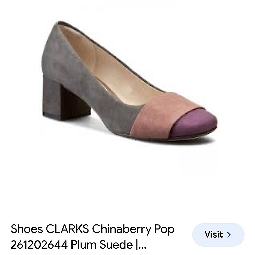 Clarks suede block heels - Picture 1 of 5
